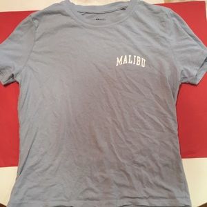 Baby blue Malibu t shirt